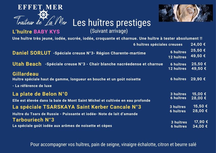 HUITRES PRESTIGES