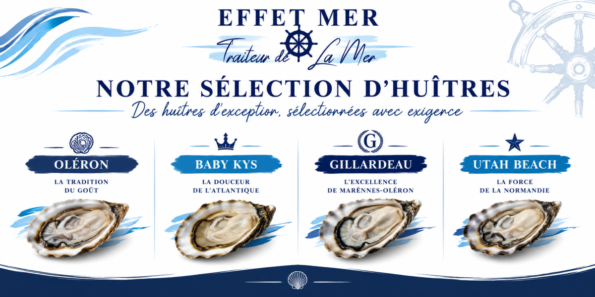 Sélection d’huîtres, élégance maritime