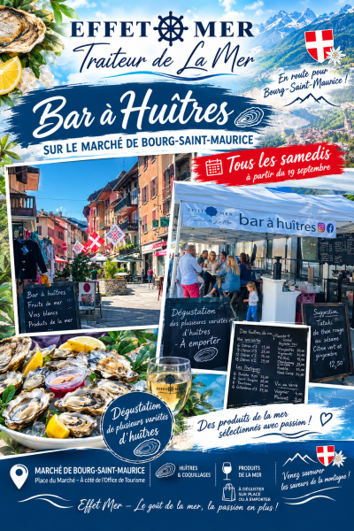 Traiteur de la mer en savoie marche de bourg saint maurice