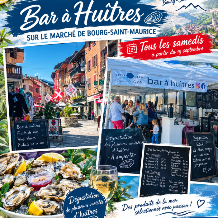 Traiteur de la mer en savoie marche de bourg saint maurice